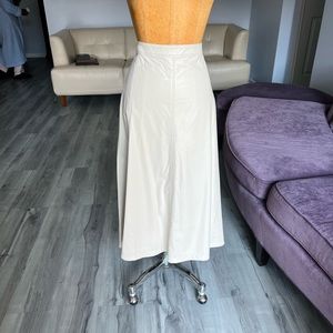 NWT - Ann Taylor Faux leather full skirt